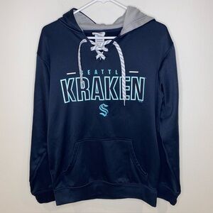 Seattle‎ Kracken NHL Navy Blue Hoodie Size Small